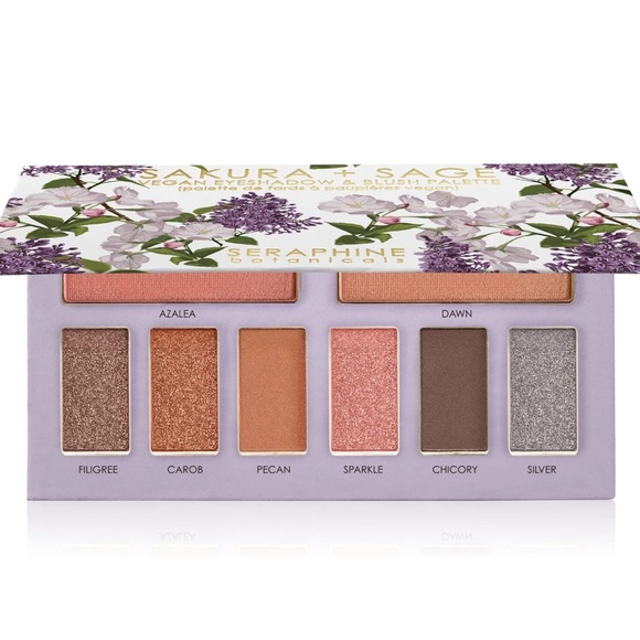 Sakura & Sage Vegan Eyeshadow & Blush Palette - Picture 1 of 3